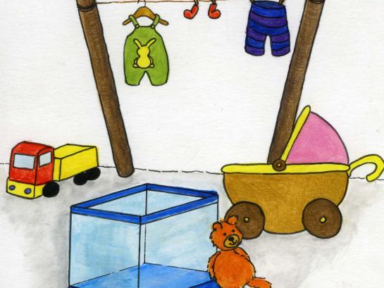 tekening ruilwinkel